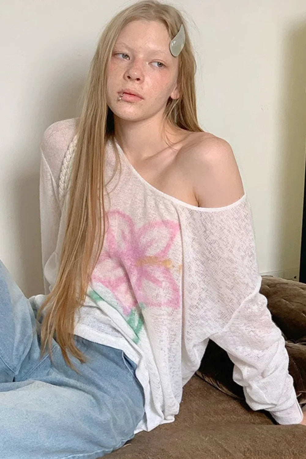Lightweight Sun Protection Loose Casual Slouchy Blouse