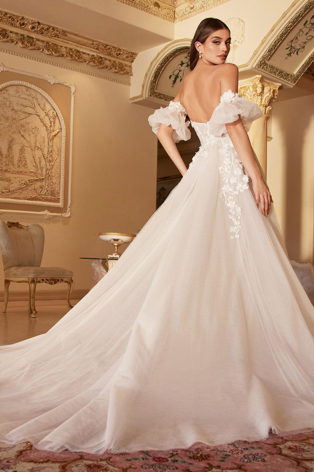 Langes trägerloses Brautkleid