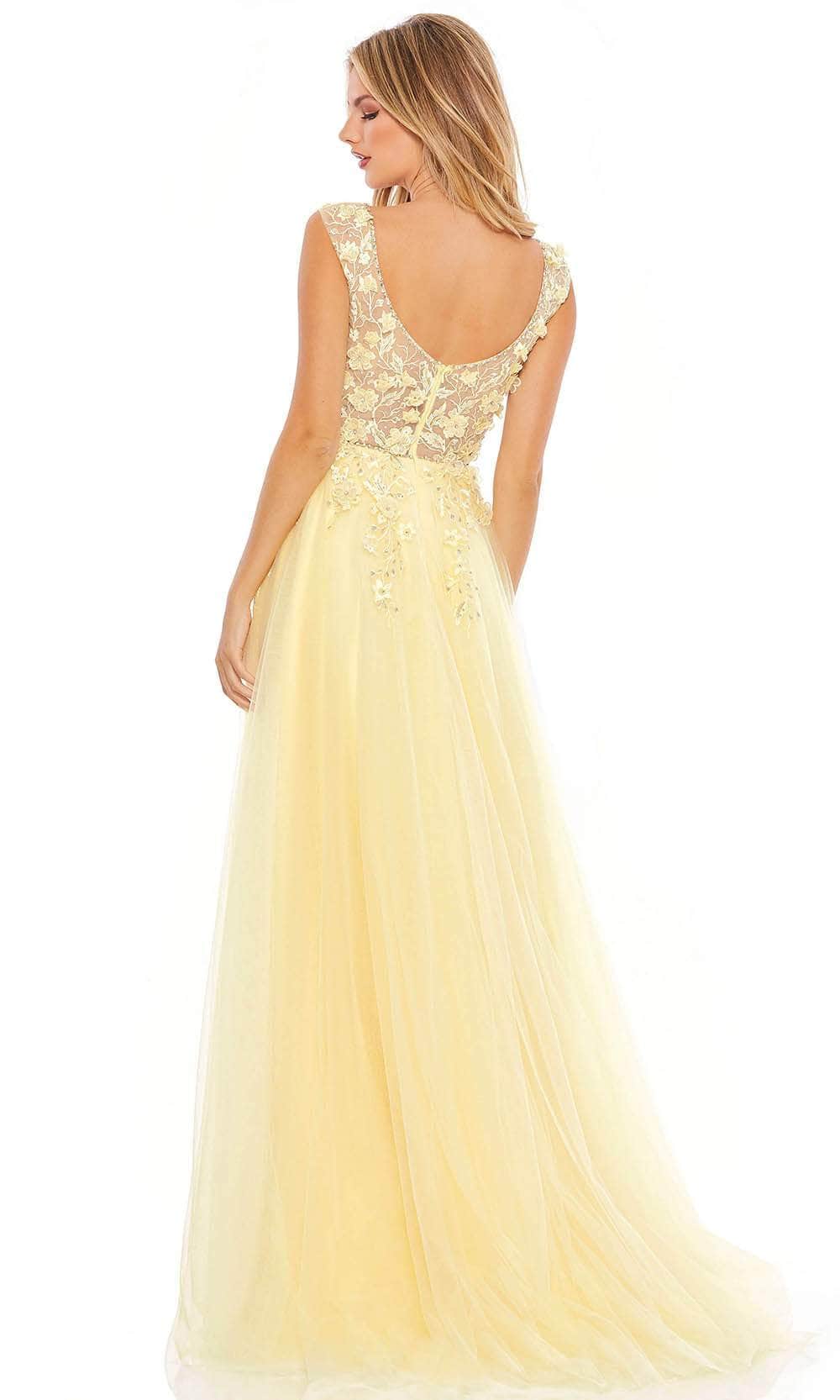 Ballkleid mit Blumenapplikationen