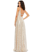 Ärmelloses langes Abendkleid