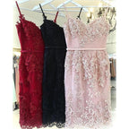 Mermaid Sweetheart Straps Lace Short Prom Dresses Homecoming Dresses