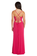 Langes Spaghettiträger-Abendkleid