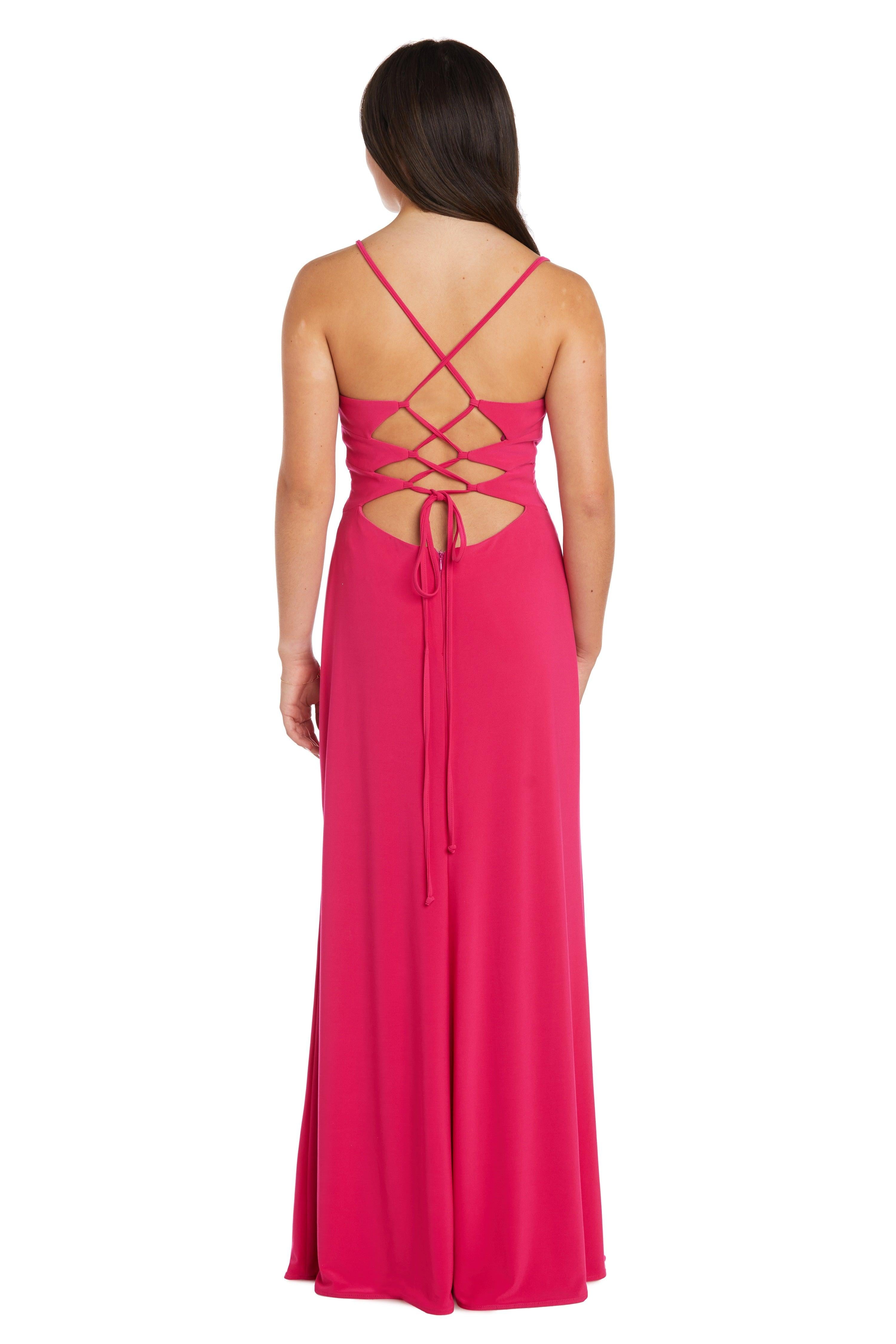 Langes Spaghettiträger-Abendkleid