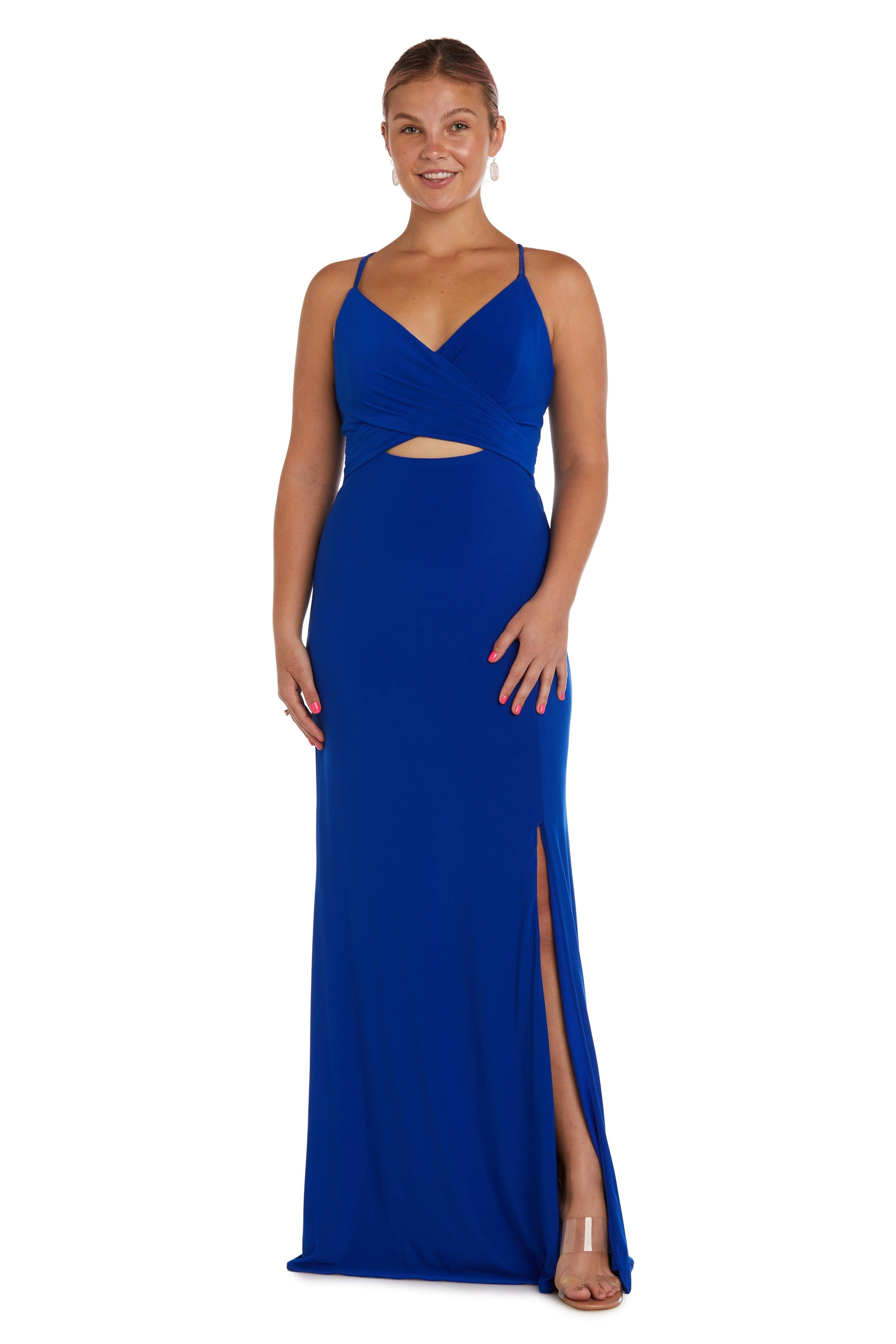 Langes Spaghettiträger-Abendkleid