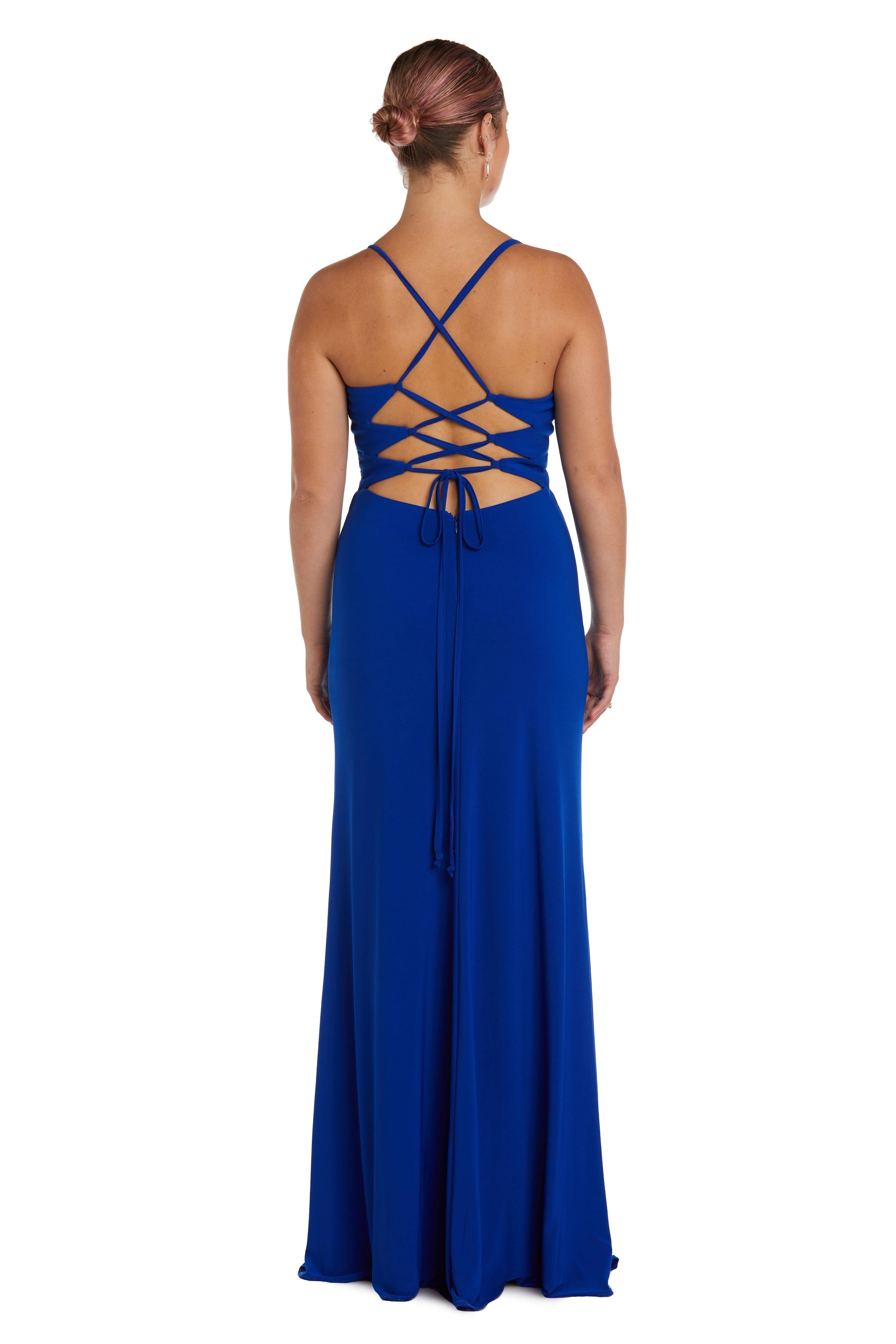 Langes Spaghettiträger-Abendkleid