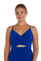 Langes Spaghettiträger-Abendkleid