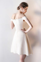 Off-the-Shoulder Pick-Ups A-Line Mini Homecoming Dress Party Dress
