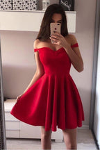 Off the Shoulder Homecoming Dresses Broad Strap Little Party Dress