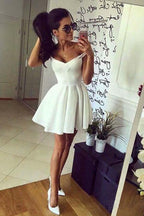 Off the Shoulder Homecoming Dresses Broad Strap Little Party Dress