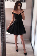 Off the Shoulder Homecoming Dresses Broad Strap Little Party Dress