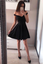 Off the Shoulder Homecoming Dresses Broad Strap Little Party Dress