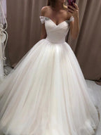 Trägerloses Tüll-Herzausschnitt-Brautkleid