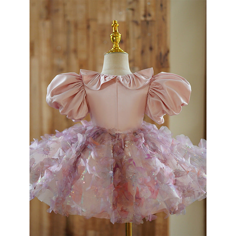 Elegantes, süßes Baby-Mädchen-Kleid für Schönheitswettbewerbe, Prinzessinnenkleid für die Erstkommunion 