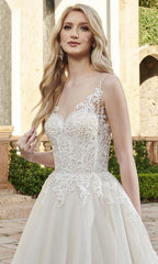 Glitzerndes Tüll-Brautkleid in A-Linie