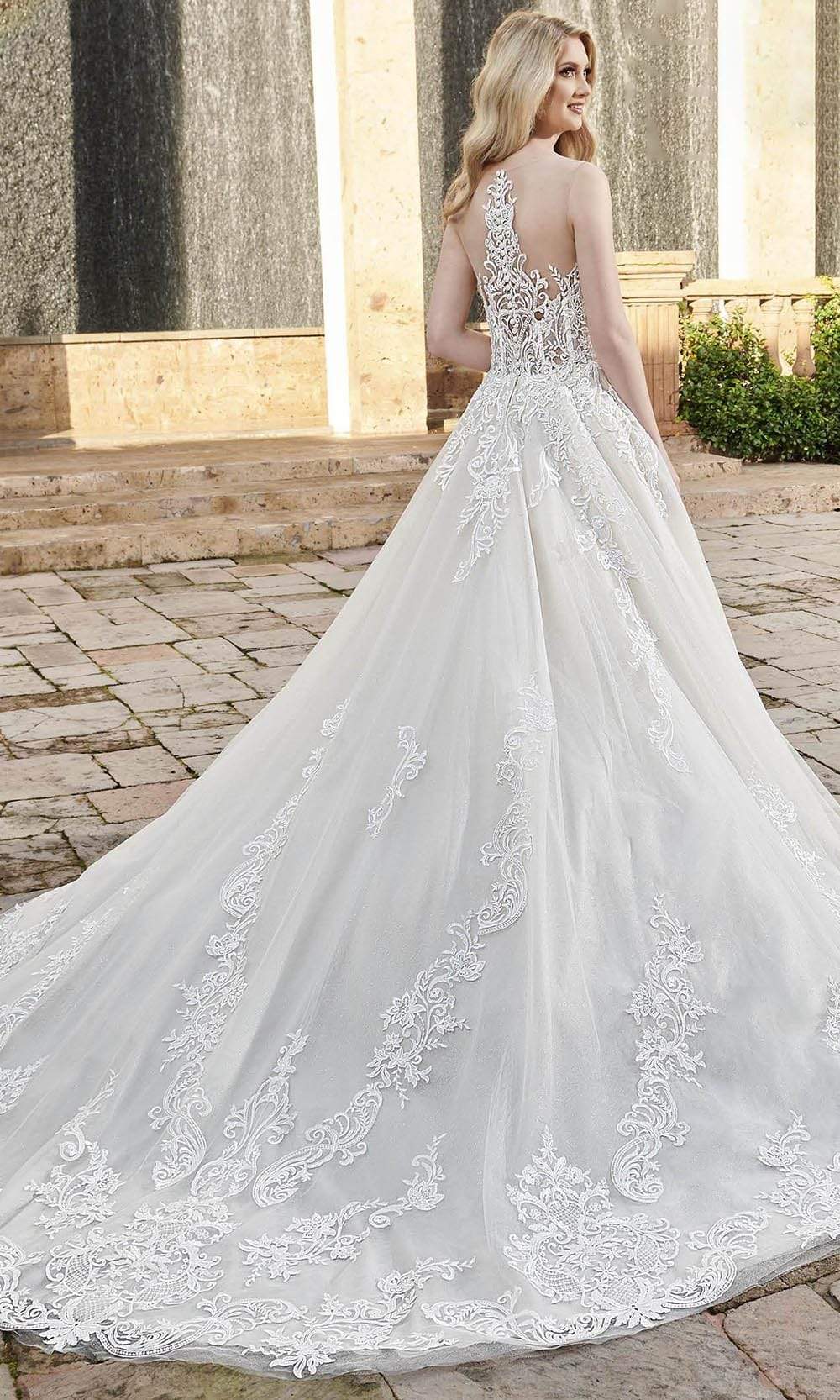 Glitzerndes Tüll-Brautkleid in A-Linie