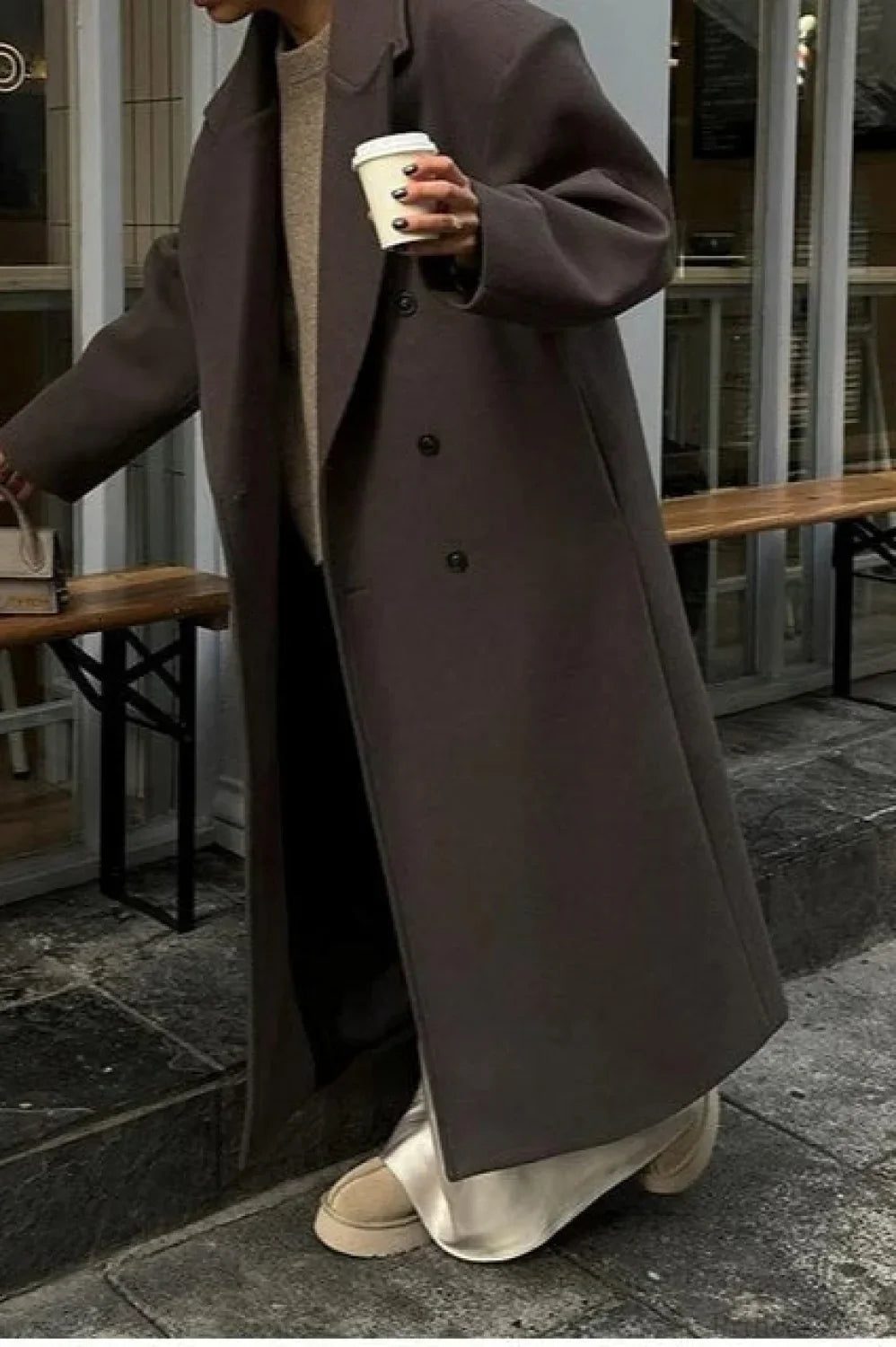 Single-Breasted Winter Coat