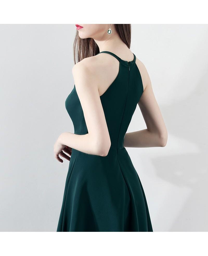 Schlankes Aline kurzes Partykleid Homecoming Kleider Neckholder