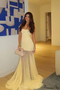 Solid Color Slim Fit High Waist Off-Shoulder Bandeau Maxi Dress