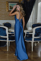 Solid Formal Fitted Maxi Dress