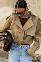 Superior Sense Loose Short Trench Coat