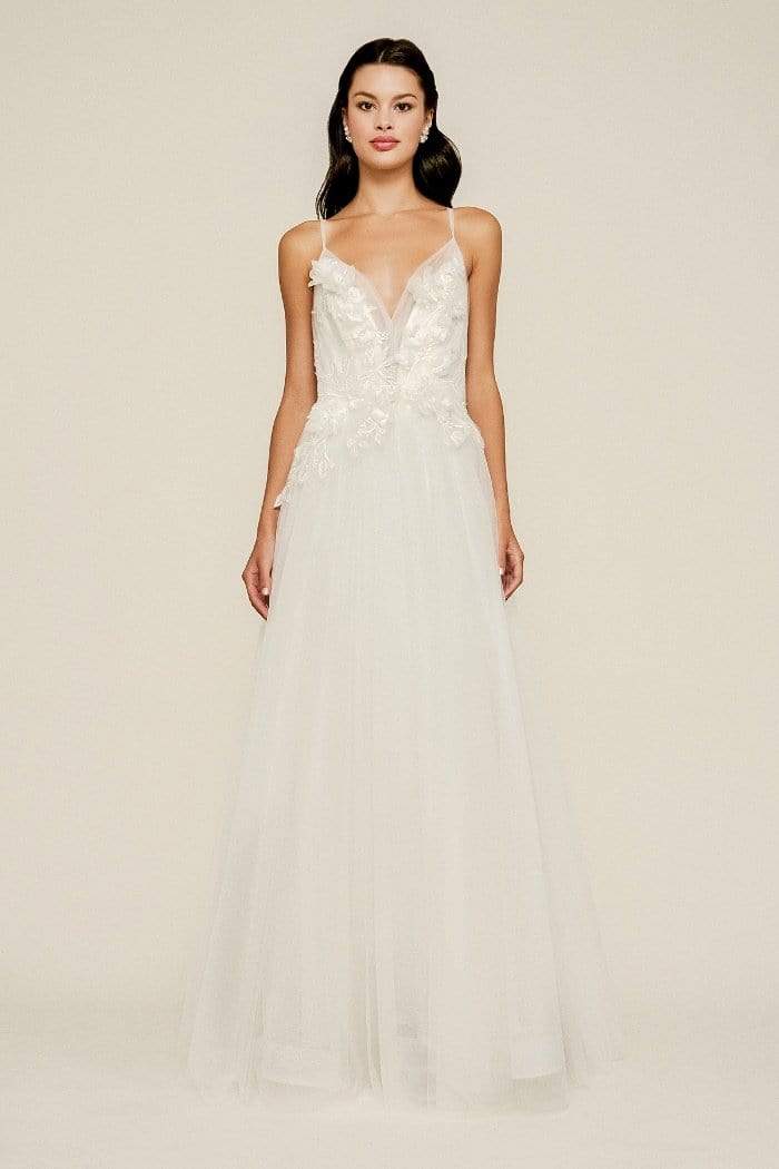 Tadashi Shoji - Conradina Tüll-Applikationskleid