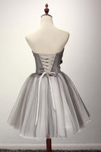 Kurzes Tüll-Abendkleid, Abschlussballkleid, Cocktailkleid