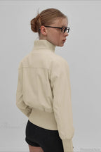 Vintage Utility Ribbed Pockets Jacket