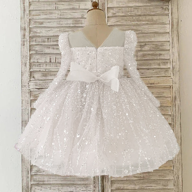 Vestido de primera comunión para niña, vestido de princesa para desfile de cumpleaños de niña pequeña 
