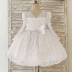 Vestido de primera comunión para niña, vestido de princesa para desfile de cumpleaños de niña pequeña 
