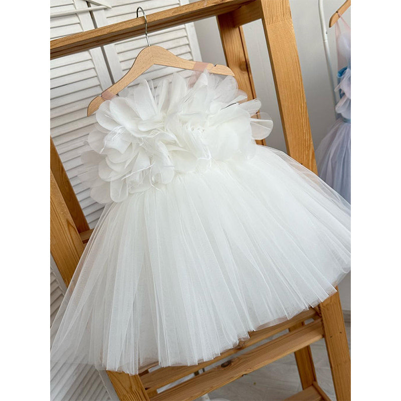 Lindo vestido de primera comunión para niña, vestido de princesa para cumpleaños de niña pequeña 