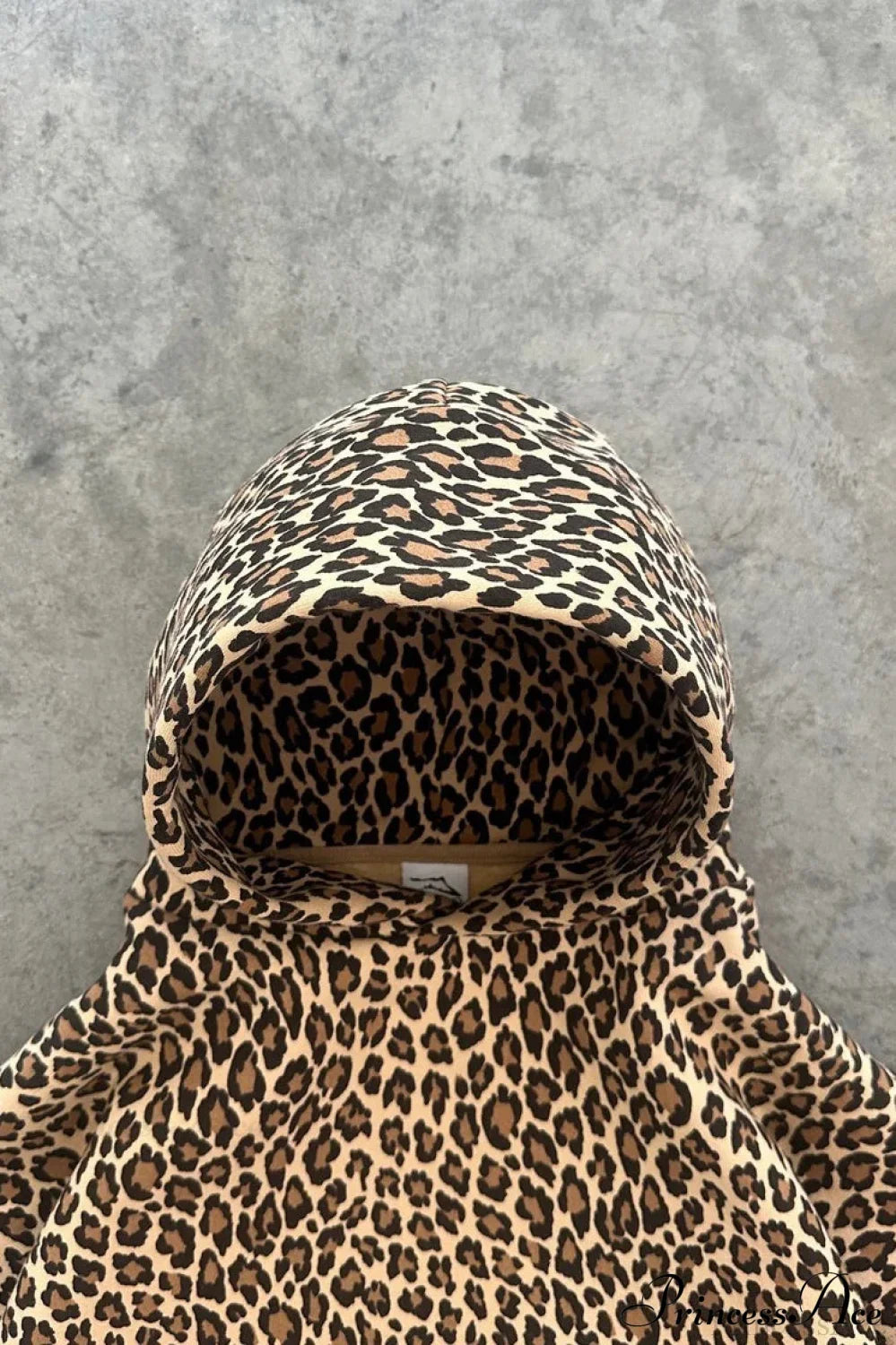 Y2K Leopard Print Hip-Hop Hoodie