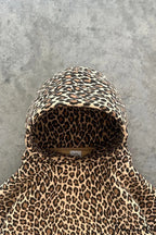 Y2K Leopard Print Hip-Hop Hoodie