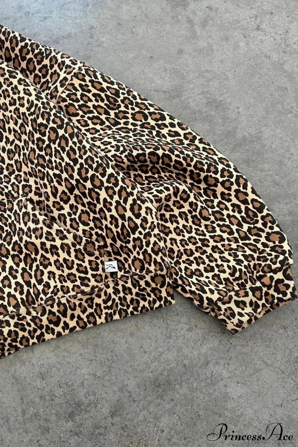 Y2K Leopard Print Hip-Hop Hoodie