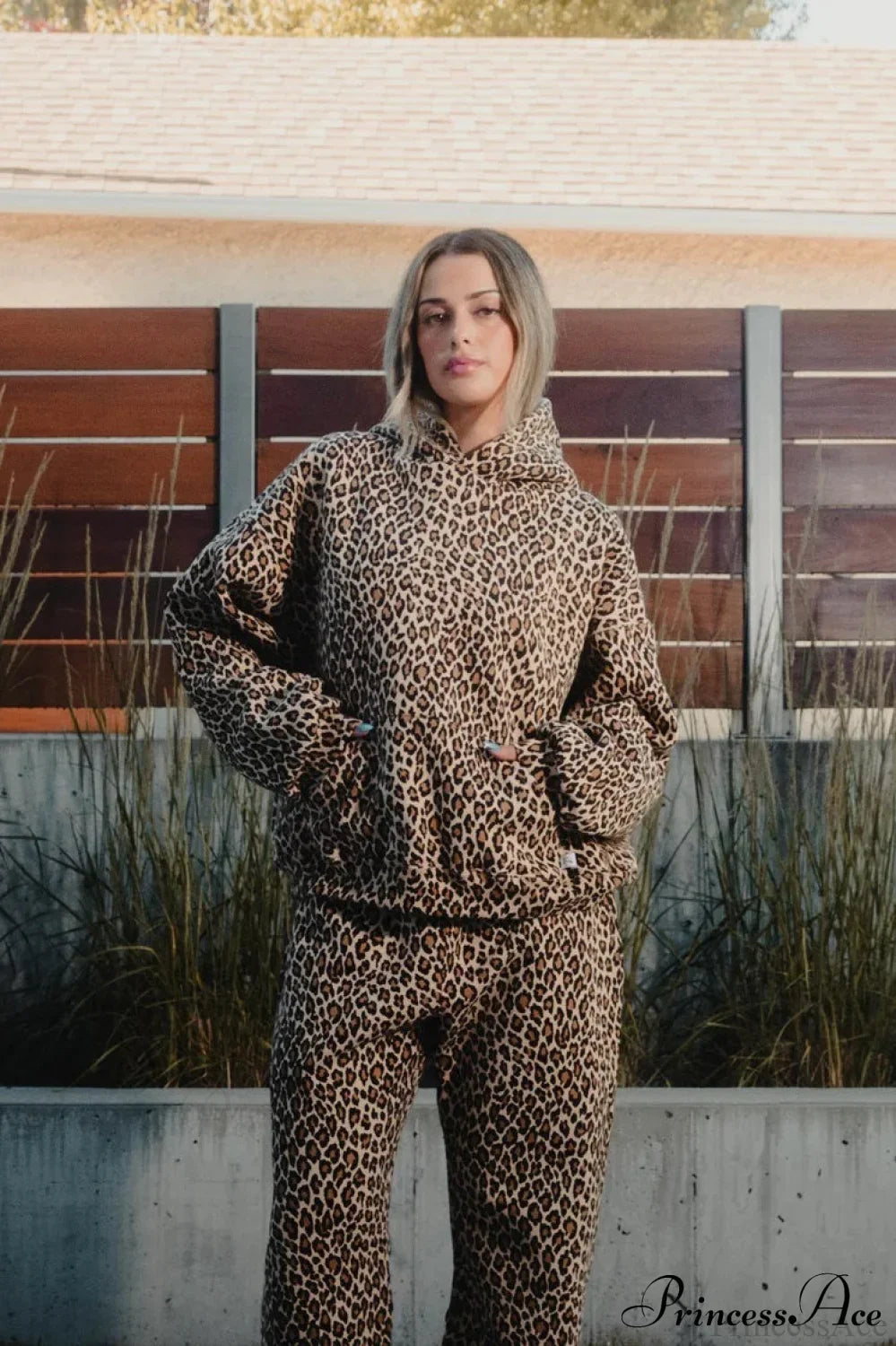 Y2K Leopard Print Hip-Hop Hoodie