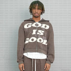Y2K Mysterious Letter Embroidery Hoodie