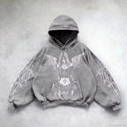 Y2K Mysterious Needlework Zipper Hoodie