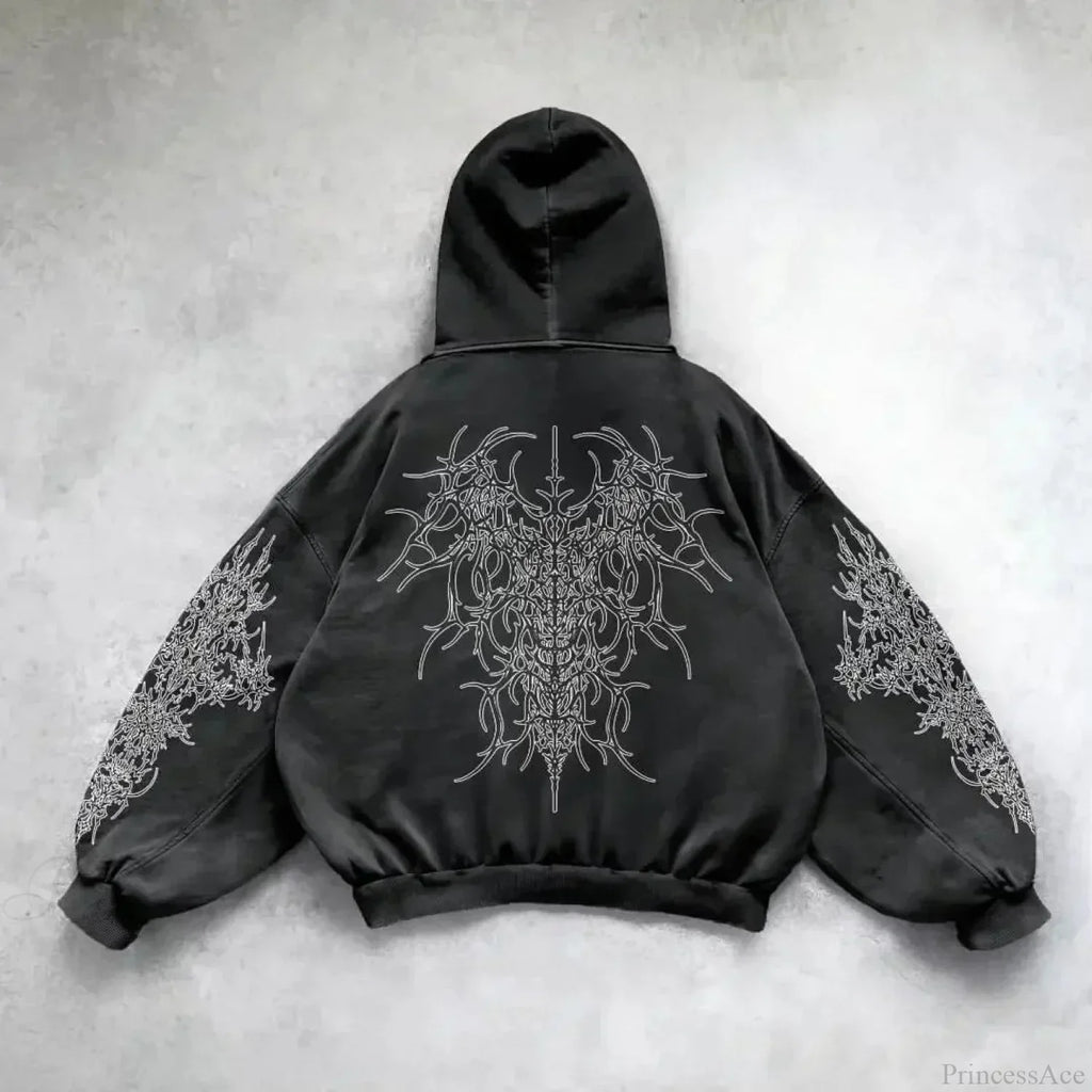 Y2K Mysterious Rap Urban Hoodie