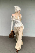 Y2K Sexy Letter Print Slim Long Sleeve Tee