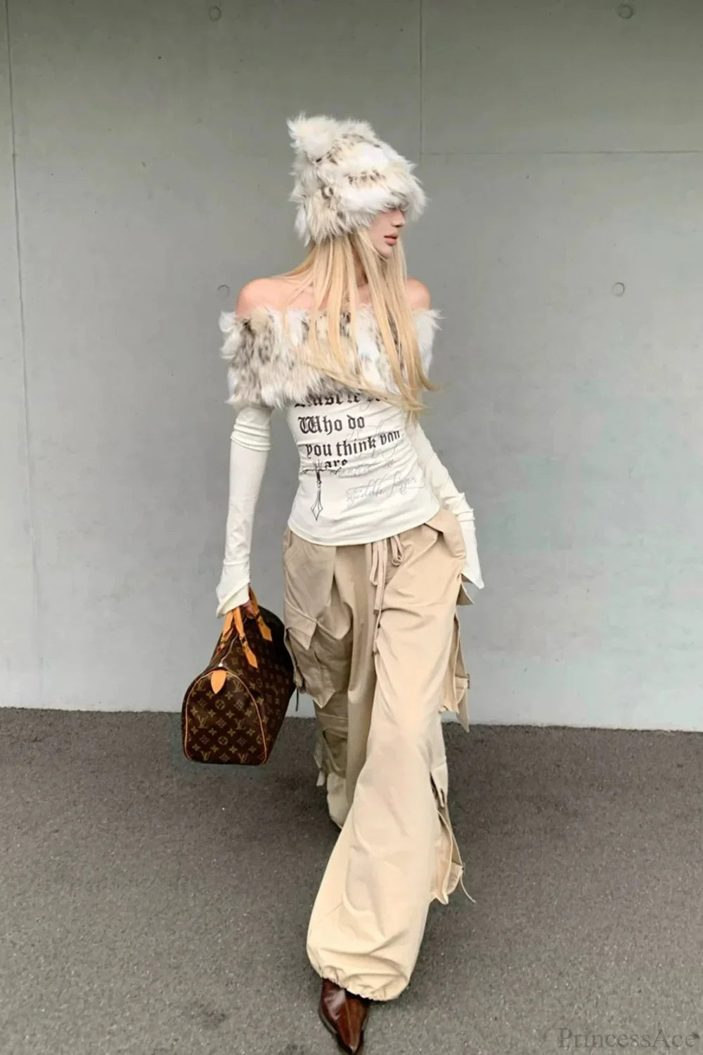 Y2K Sexy Letter Print Slim Long Sleeve Tee